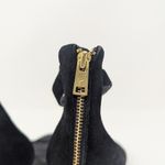 Joie  Abbott Ankle Strap Suede Open Toe Heels with Zipper Black Size 38.5 Photo 5