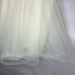 Windsor  Cream Lace Tulle Dress, Sleeveless Fit & Flare Formal Party L Photo 4