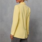 VICI  Glow Getter Double Breasted Blazer Lemon Yellow Oversized Size Medium Photo 2