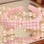 Stoney Clover Lane New  Skinny Bow Headband in Cupcake Photo 0