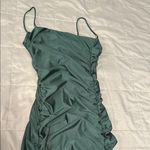 Lovely Day  Green Ruched Sheath Cocktail Dress Photo 5