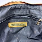 Antik Kraft  Honey Brown Metal‎ Studed Crossbody Wristlet Bag Photo 5