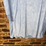 Perfect Peach Light Blue French Terry Cloth Long Sleeve Knit Dress Women's Large Photo 2