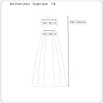 Vintage 80s Prom Dress Satin Womens 7/8‎ Royal Purple Glam Sweetheart Whimsigoth Size undefined Photo 15