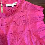 English Factory Womens  Pink Ruffled Top Photo 1