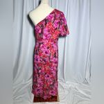 Showpo CLABELLE MIDI DRESS ONE SHOULDER RUFFLE TULIP HEM | 10 NWT Pink Photo 8