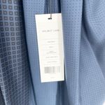 Helmut Lang NEW Gathered Silk Midi Cami Dress Geometric Scarf Blue Women's S Photo 7