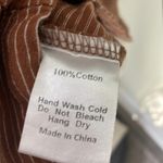 Mod Ref  High/Low Short sleeve brown stripe tee small Photo 7