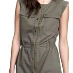 True Religion Women's Military Utility Dress in Militant Green, sleeveless, NWT Photo 0