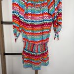 La Blanca  Kaftan Tunic Swim Cover Up Knotted Sleeve Size‎ Small Photo 3