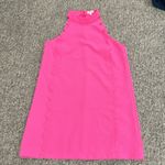 TCEC  Bright Pink Scalloped Dress Sz L Photo 7