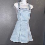 American Eagle AE  New w Tags Women’s Denim Blue Overall Mini Cotton Dress Small Photo 3