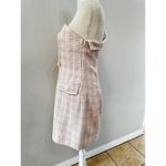 BLITHE Asymmetrical Tweed Pink Blazer Dress size Large New With a Tags Photo 3