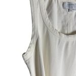La Ligne Andie Belted White Sleeveless Scoop Neck Cotton Midi Dress Size XL Photo 7