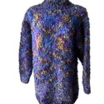 EXPRESS  C. Internationale Hand-Knitted Mohair Sweater, Sz L Photo 4