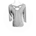 Ava James  Gray Long Sleeve Shirt SZ S Photo 8