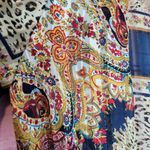 Umgee  FLORAL PAISLEY ANIMAL PRINT SHEER OPEN FRONT KIMONO CARDIGAN MEDIUM Photo 5