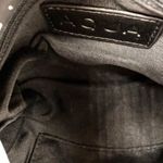 AQUA Women's Black Scrunchie Mini Crossbody Bag Black Rhinestone Strap New Photo 12