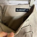 BLANK NYC Beige Leather Wrap Mini Lace Up Side Skirt Photo 4