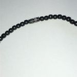 Vintage Orange Wooden Beads and Black Glass Beaded Boho Necklace Photo 2