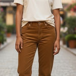 Levi's Women's Brown Corduroy Straight Leg Pants Photo 0