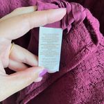 Free People Daisy Cut Out Skater Mini Dress Merlot Womens Size 12 Sleeve… Photo 8