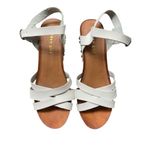 Steve Madden Madden Girl White Leather Strappy Sandals Mules Size 7-7.5 EUC #CL-64 Photo 1