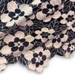 Urban Outfitters  Black Beige Floral Lace Knit Sleeveless Mini Dress Photo 6