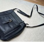 st. john's bay : Black Leather Cross Body Purse Photo 2