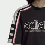 Adidas The OG Tee DH4183 Tee Black Ivory Pink Running Fitness Yoga Crew Neck Short Sleeve T-Ship Top $40 VGUC XL Photo 14
