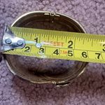 EUC VTG Tiger Clamper Bracelet Massive 1980s Bracelet Clamper Bangle Bracelet Gold Photo 6