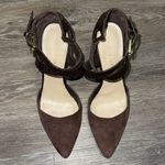 Franco Sarto  Anazio Pump - Suede & Faux Leather - Burgundy - Size 7.5 Photo 4