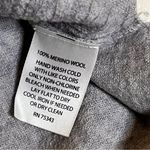 Fenn Wright Manson  Merino Wool Grey Crew Neck Sweater Elbow Patches Size Small Photo 3