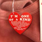 Wildfox NWT Olivia Drop Shoulder Crop Edgy Raw Hem Sweatshirt Ruby Dove Dye XS Photo 6