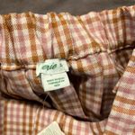 Aerie New Pleated Mini Skirt Pink Brown Gingham Plaid Size XS $49.95 Preppy Photo 3