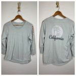 James Perse  Womens Cotton Slub California Top Size 3 US Large Blue Waterier Photo 1