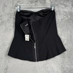 EXPRESS  Shirt Womens 6 Black Peplum Romantic‎ Feminine Neutral Dark Fairy Edgy Photo 3