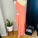 Bardot JENNA ONE SHOULDER CUTOUT DRESS, Size 12 (XXL) ORANGE FIZ, NWT Photo 6