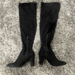 JustFab Mariam Heeled Over-The-Knee Boot in Black, Size 8.5 Photo 2