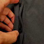 Tuckernuck Black Stretch Crepe Royal Shirt Dress Mini Half Sleeve Button Size S Photo 9