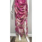 Sau Lee 10 Freida Silk Pink Floral Dress Party Wedding Event Summer Vacation Photo 12