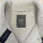 Old Navy Faux Suede Jacket Coat Brown Sherpa Fleece Lined Y2K Women’s Medium Photo 3