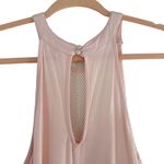 POL Babydoll Tank Top With Mesh Detail Pink Photo 5