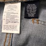 Madewell Women's Raw Hem Front Slit Denim Skirt Blue Stretch Midi Size 27 Photo 9