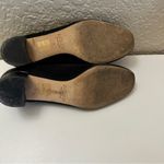 J.Crew Black Brushed Suede Ballerina Style Shoe w/ Block Heel 7 Photo 3