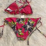 Xhilaration  Swim Bikini size M excellent condition pink,gray and green Photo 8
