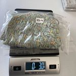 Very J NWOT‎  women’s light green floral elastic ruched tie crop stretch tank M Photo 5