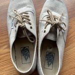 Vans  Sneaker Shoe Women Size 7.5 Cream Casual Footwear Summer Indie Style Photo 3