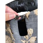 Irene Klarie Floral Embroidered Shift Dress Size UK42 US 8 M Gray Jacquard Gold Photo 6