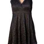 Streetwear Society Womens LBD Dress Lace Spaghetti Strap Babydoll Empire Waist Photo 1